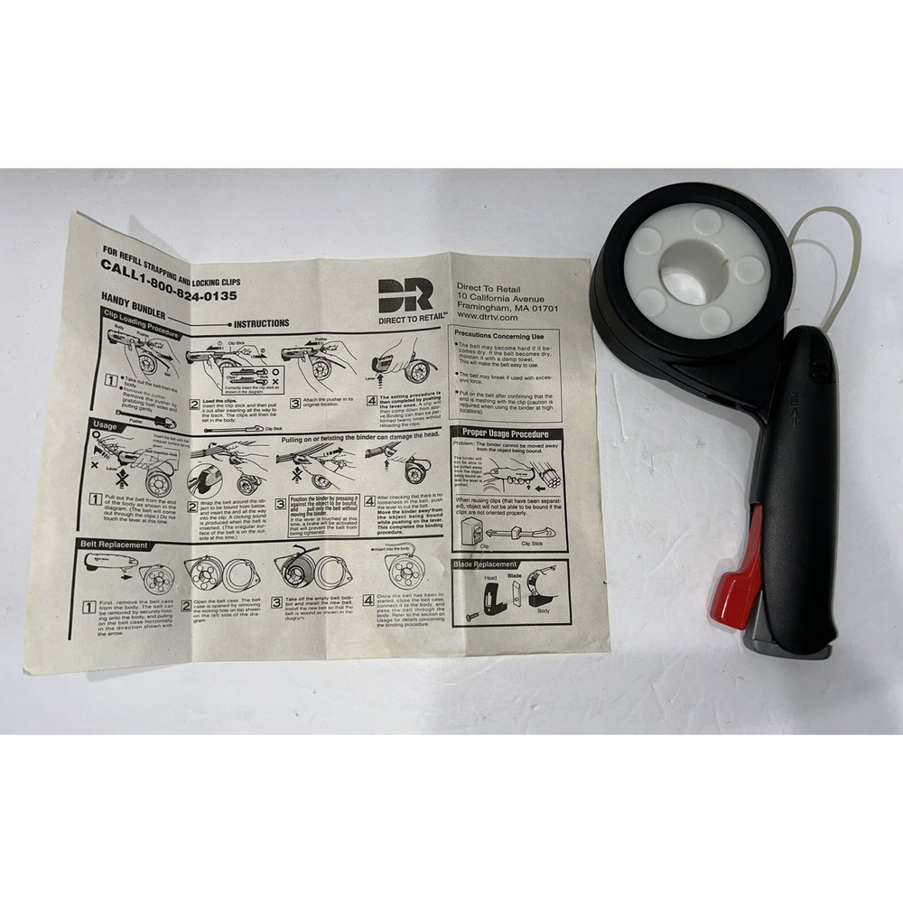Handy Bundler Zip Tie Fastener Tool As Seen On TV‎